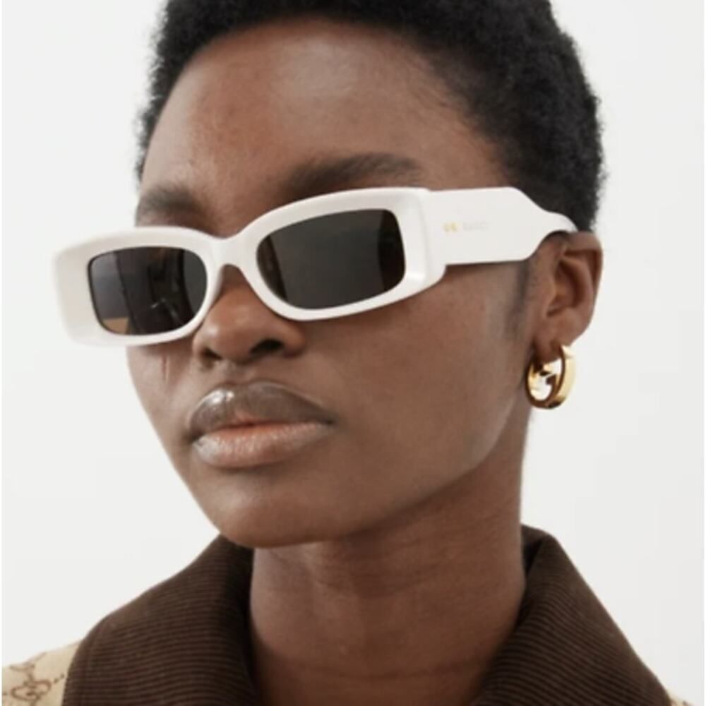 NEW Gucci Sunglasses GG1528S 003 Ivory Brown Women Authentic